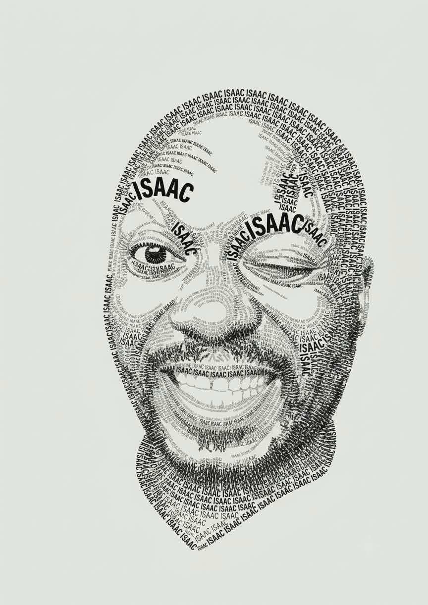 Bespoke Micro-Typographic Portrait Tee (Custom DTF Print)