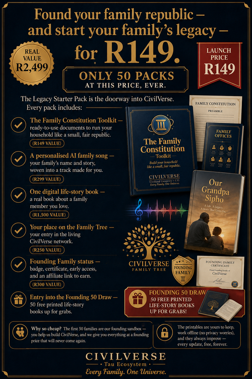 CivilVerse Legacy Starter Pack — Founding 50