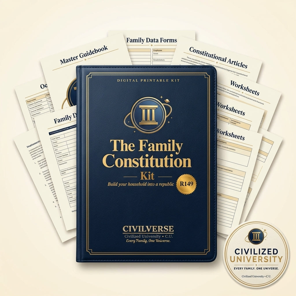 Digital productThe Family Constitution Kit: Build Your Household Into a Republic (Digital Download)